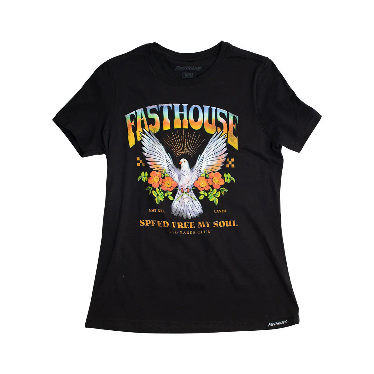 Fasthouse Dove Tee - Womens - Black Mineral Wash