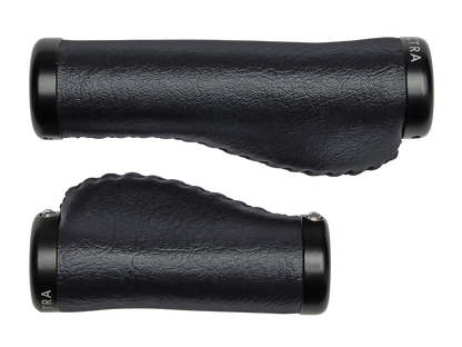 Electra Classic Faux Leather Ergo Grip Set - Black