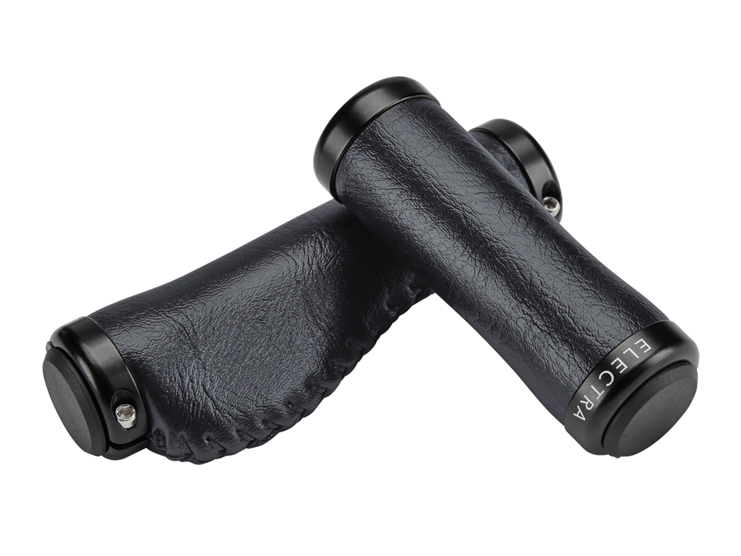 Electra Classic Faux Leather Ergo Grip Set - Black