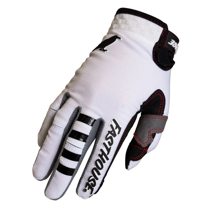 Fasthouse Elrod Air Glove - White-Black