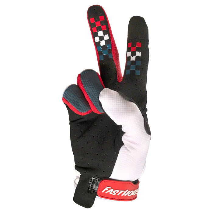 Fasthouse Elrod Astre Glove - Youth - White-Slate
