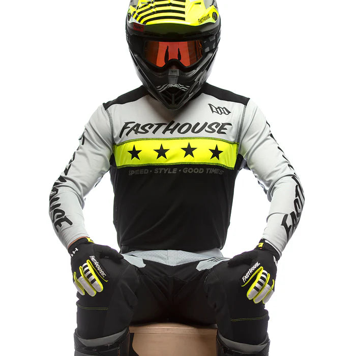 Fasthouse Elrod Astre Jersey - Silver-Black