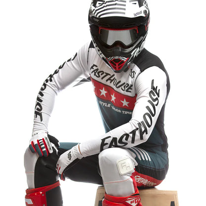 Fasthouse Elrod Astre Jersey - White-Slate