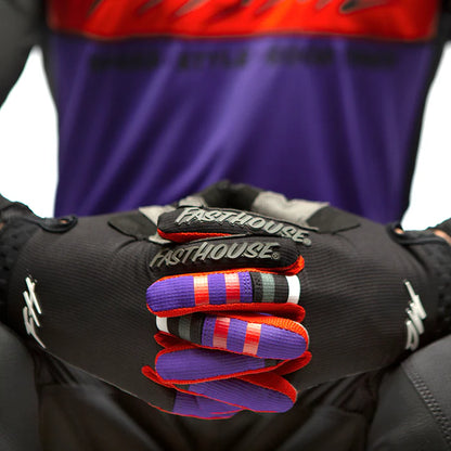 Fasthouse Elrod Evoke Glove - Youth - Black-Purple