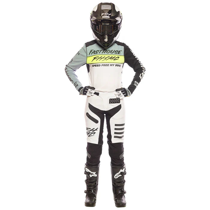 Fasthouse Elrod Evoke Pant - Womens - White-Black