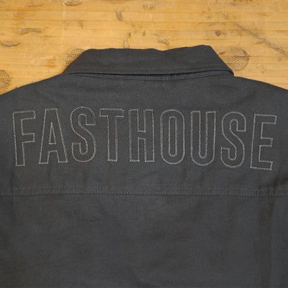 Fasthouse Elysian Quilted Flannel Shirt - Charcoal