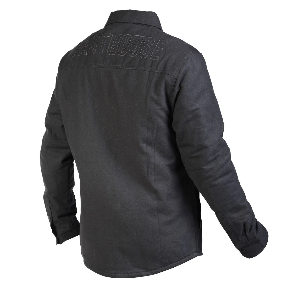 Fasthouse Elysian Quilted Flannel Shirt - Charcoal