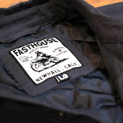 Fasthouse Elysian Quilted Flannel Shirt - Charcoal