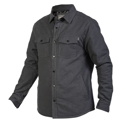 Fasthouse Elysian Quilted Flannel Shirt - Charcoal