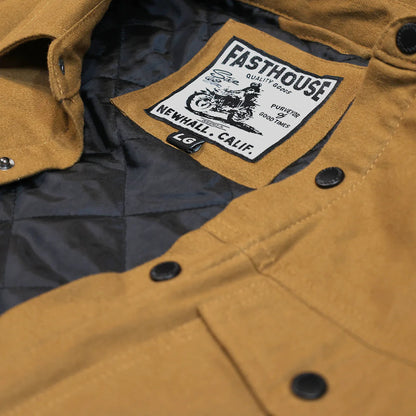 Fasthouse Elysian Quilted Flannel Shirt - Tobacco