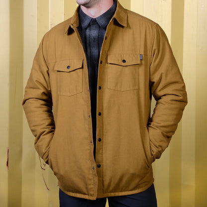 Fasthouse Elysian Quilted Flannel Shirt - Tobacco