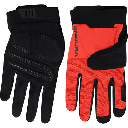 Endura Loop Full Finger MTB Glove - Flame Red
