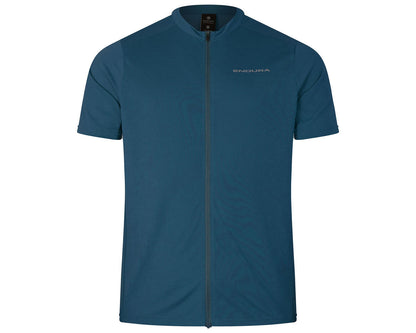 Endura Loop Short Sleeve Zipped MTB Jersey - Barra Blue
