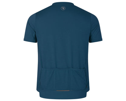 Endura Loop Short Sleeve Zipped MTB Jersey - Barra Blue