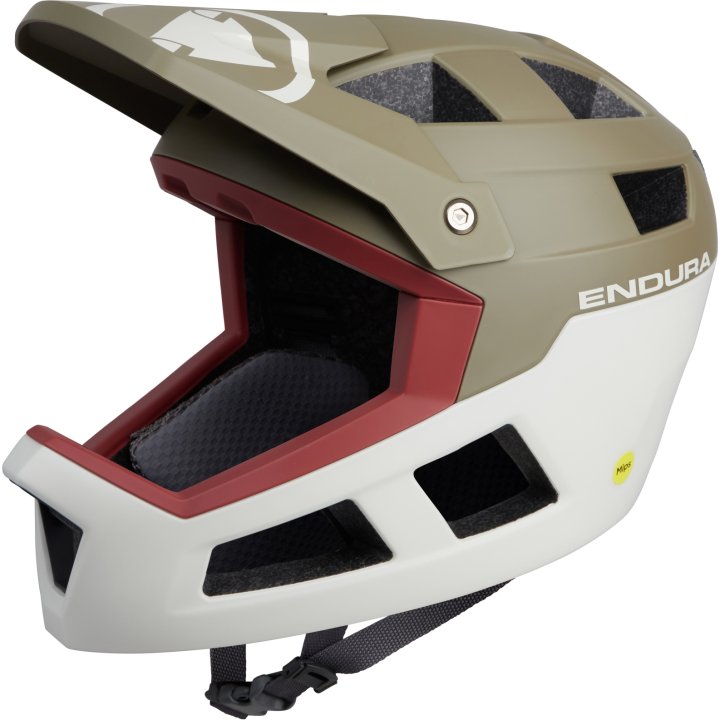 Endura SingleTrack MIPS Full Face Helmet - Tweed Green