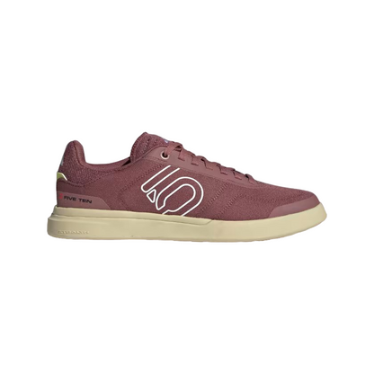 Five Ten Sleuth DLX Canvas Flat Pedal Shoe - Womens - Quiet Crimson-White-Core Black