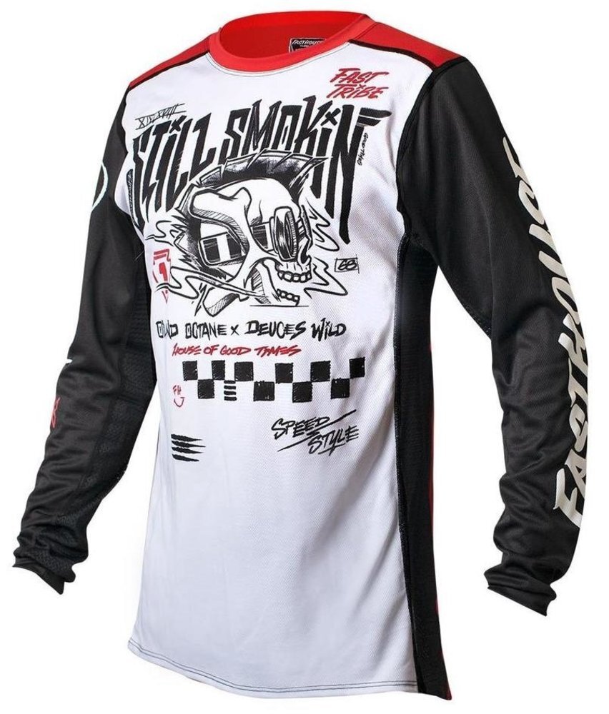 Fasthouse Still Smokin 21 Jersey - White-Red