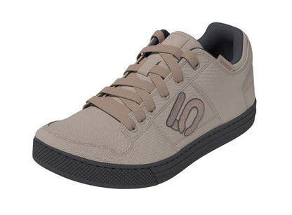 Five Ten Freerider Canvas Flat Pedal Shoe - Womens - Wonder Taupe-Warm Clay-Gray Six
