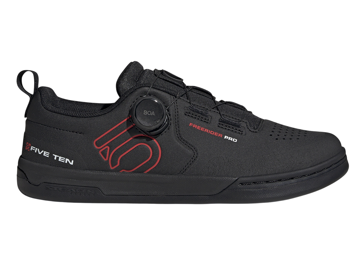 Five Ten Freerider Pro BOA Flat Pedal Shoe - Core Black-Red-Ftwr White