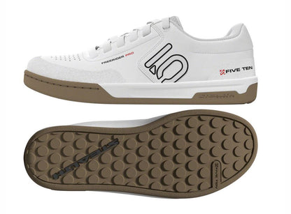 Five Ten Freerider Pro Flat Pedal Shoe - Ftwr White-Core Black-Red