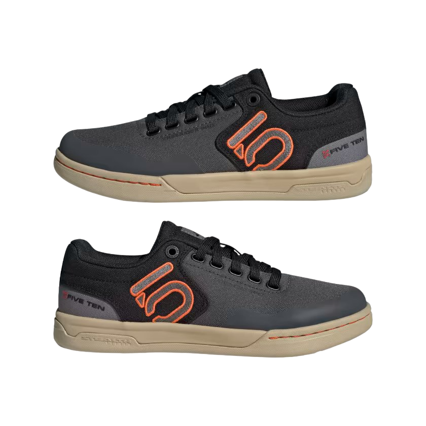 Five Ten Freerider Pro Canvas Flat Pedal Shoe - Womens - Gray Six-Gray Four-Impact Orange