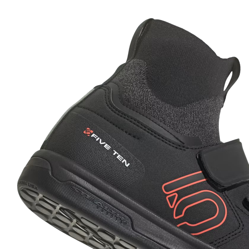 Five Ten Freerider Pro Mid VCS Flat Pedal Shoe - Core Black-Solar Red-Gray Three
