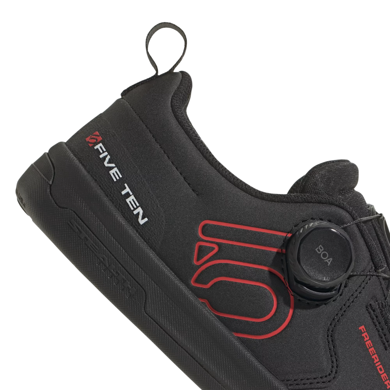 Five Ten Freerider Pro BOA Flat Pedal Shoe - Core Black-Red-Ftwr White