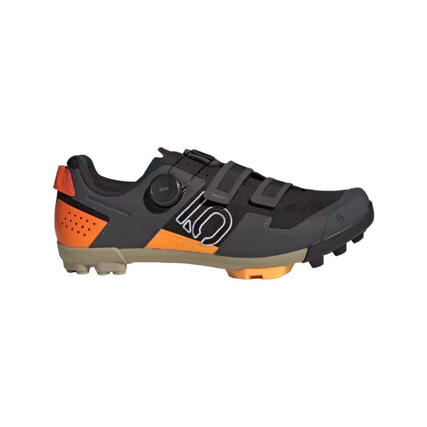 Five Ten Kestrel BOA Clipless MTB Shoe - Black-White-Impact Orange - 2024