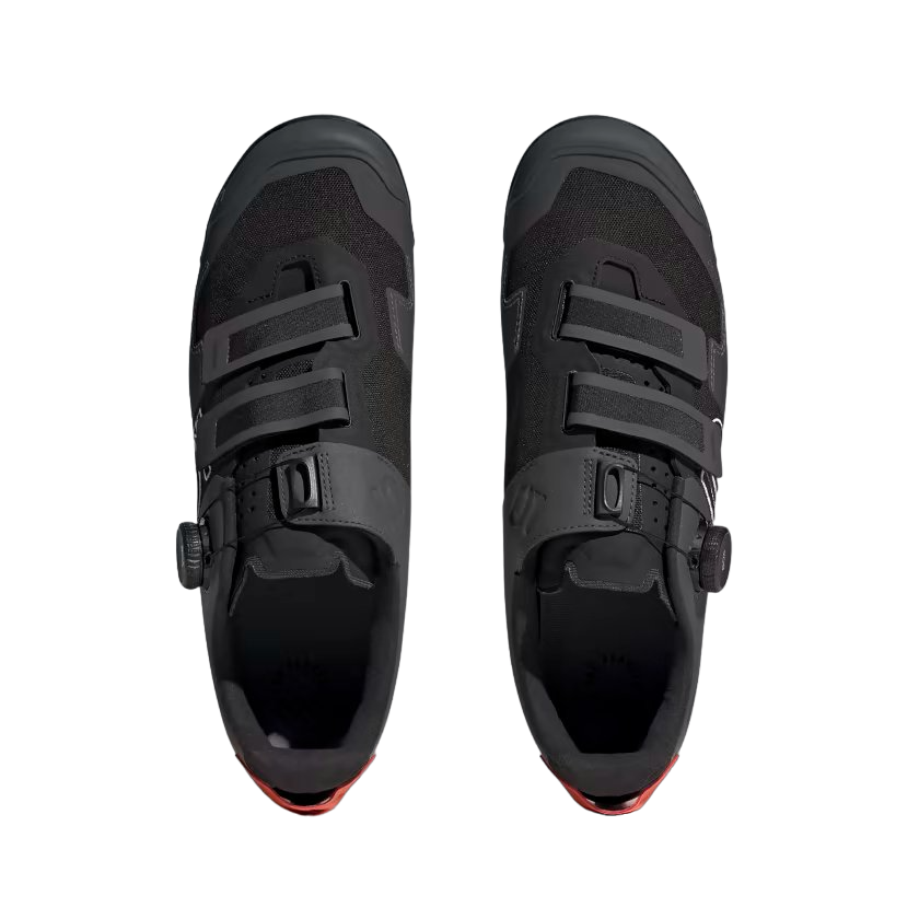 Five Ten Kestrel BOA Clipless MTB Shoe - Black-White-Impact Orange - 2024