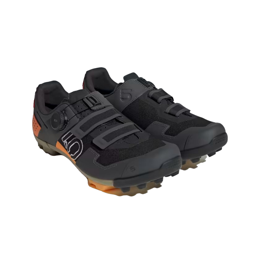 Five Ten Kestrel BOA Clipless MTB Shoe - Black-White-Impact Orange - 2024