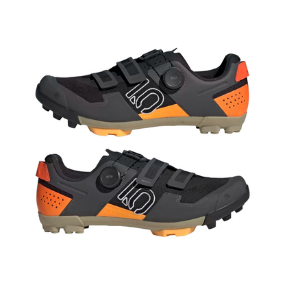 Five Ten Kestrel BOA Clipless MTB Shoe - Black-White-Impact Orange - 2024