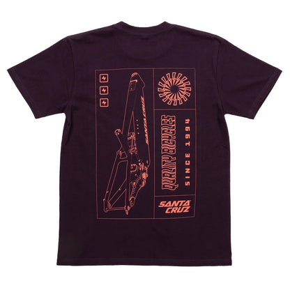 Santa Cruz Framed Tee - Deep Purple