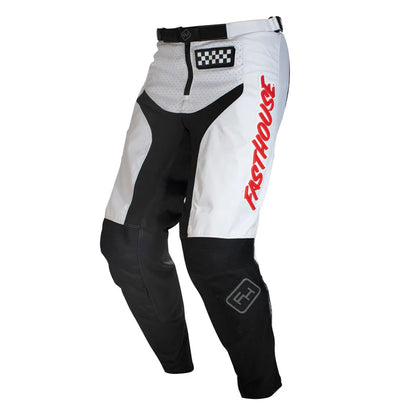 Fasthouse Grindhouse Pant - Youth - White-Red