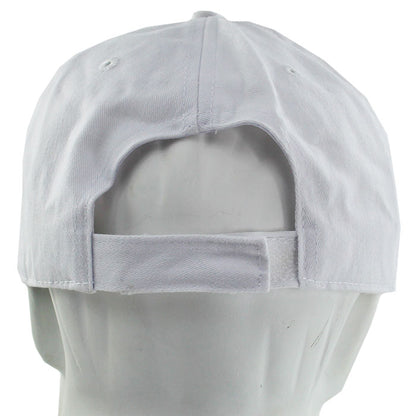 CBO Logo Brushed Twill Cotton Hat - White