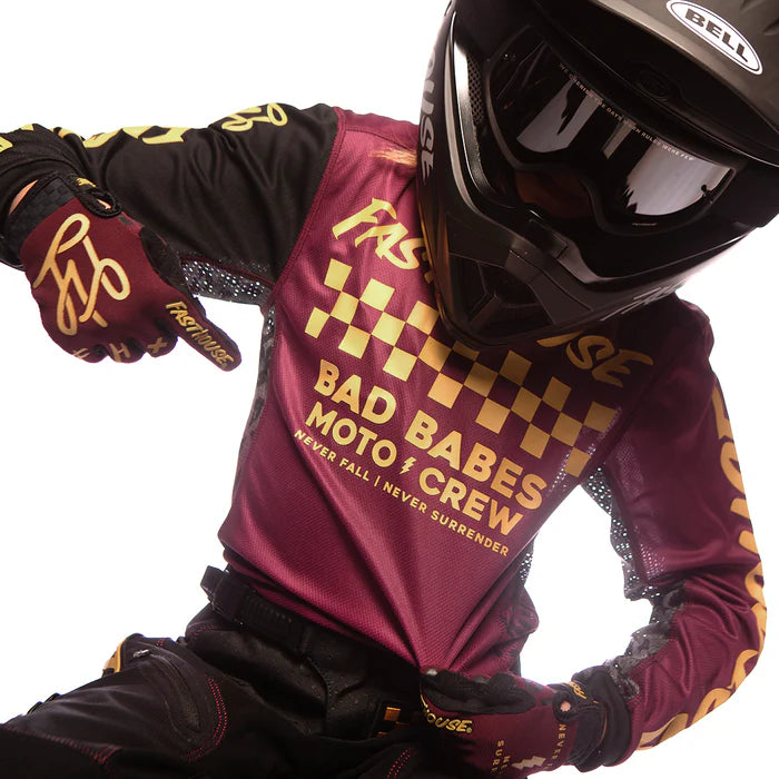 Fasthouse Grindhouse Golden Crew Jersey - Girls - Maroon