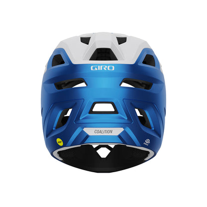 Giro Coalition Spherical Full Face Helmet - Matt White-Ano Blue
