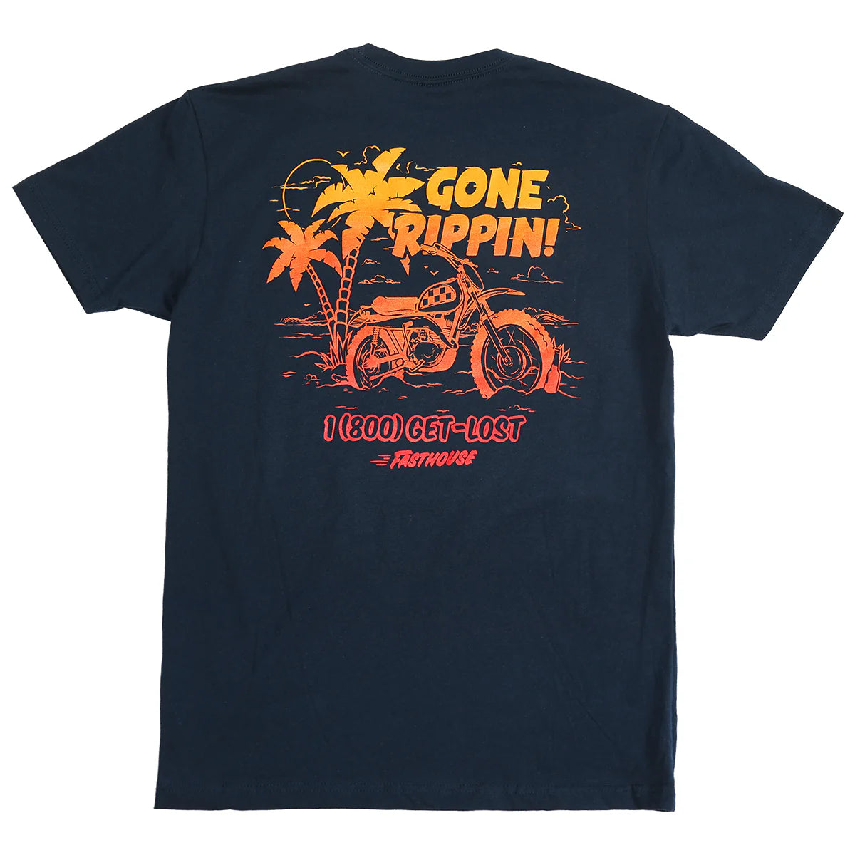 Fasthouse Gone Rippin Tee - Navy