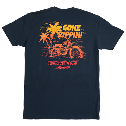 Fasthouse Gone Rippin Tee - Navy
