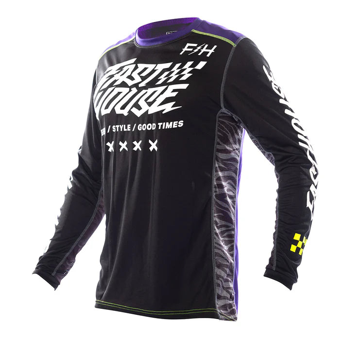 Fasthouse Grindhouse Rufio Jersey - Black-Purple