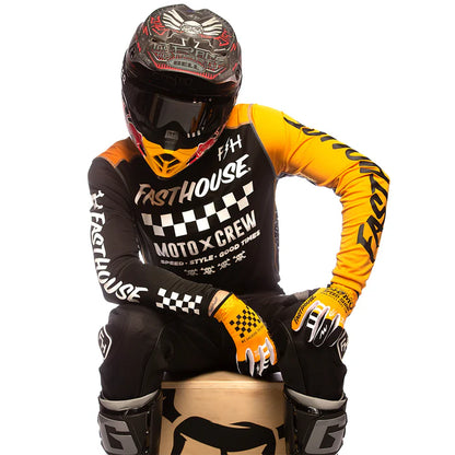 Fasthouse Grindhouse Alpha Jersey - Black-Amber