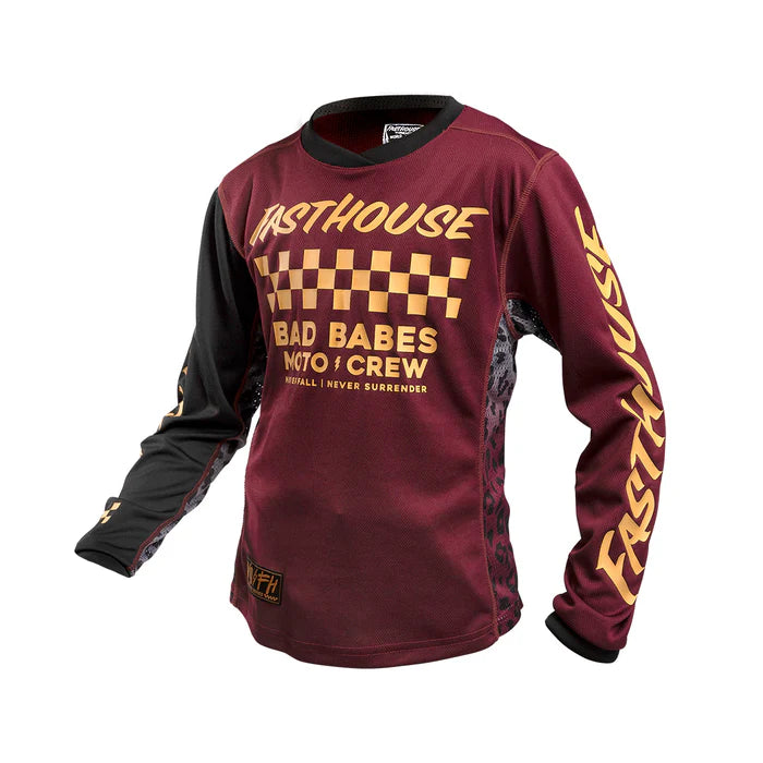 Fasthouse Grindhouse Golden Crew Jersey - Womens - Maroon