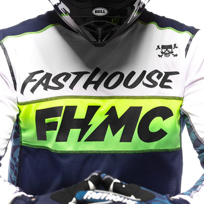 Fasthouse Grindhouse Nova Jersey - White-Navy