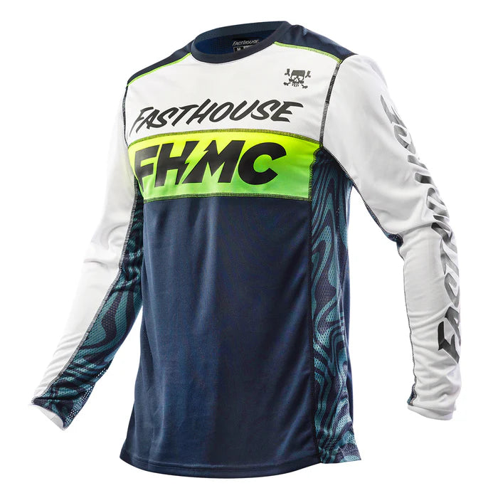 Fasthouse Grindhouse Nova Jersey - White-Navy