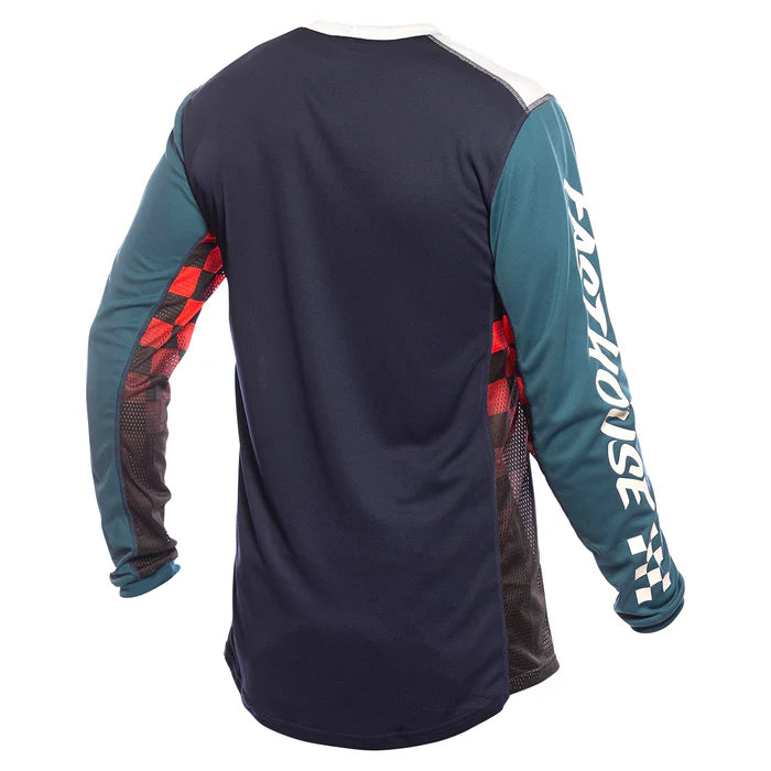 Fasthouse Grindhouse Omega Jersey - Indigo-White
