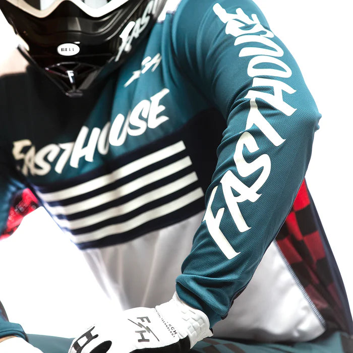 Fasthouse Grindhouse Omega Jersey - Indigo-White