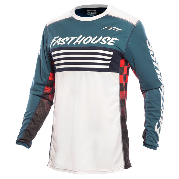 Fasthouse Grindhouse Omega Jersey - Indigo-White