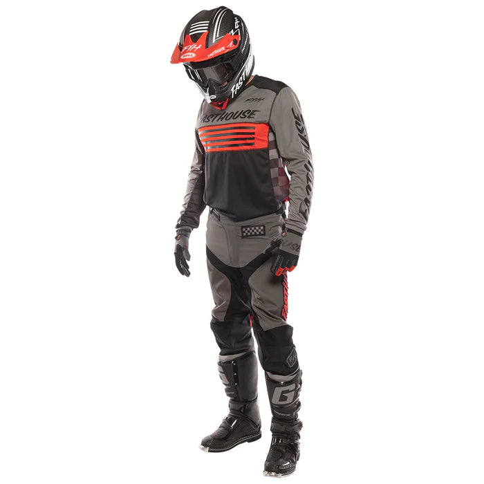 Fasthouse Grindhouse Pant - Gray-Red