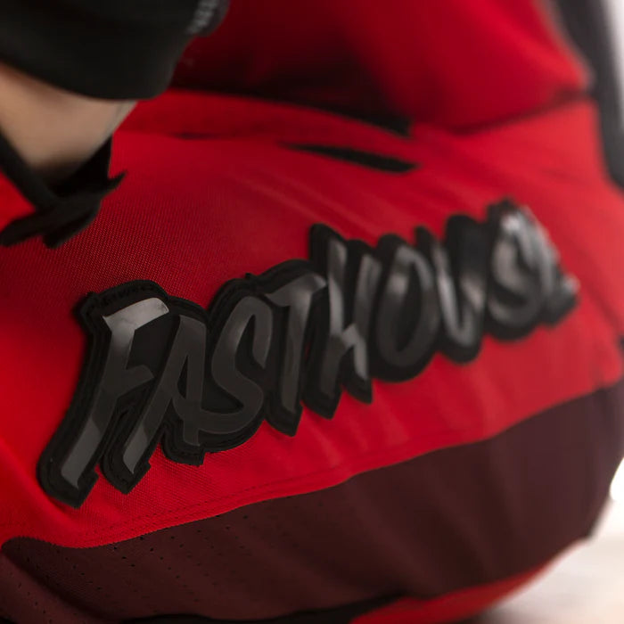Fasthouse Grindhouse Pant - Youth - Red-Black