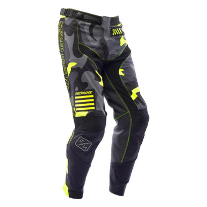 Fasthouse Grindhouse Riot Pant - Youth - Black-High Viz