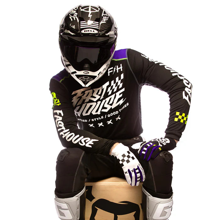 Fasthouse Grindhouse Rufio Jersey - Black-Purple